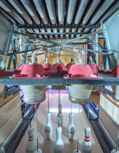String Pinsetter Funk Bowling 8, Funk Nordamerika