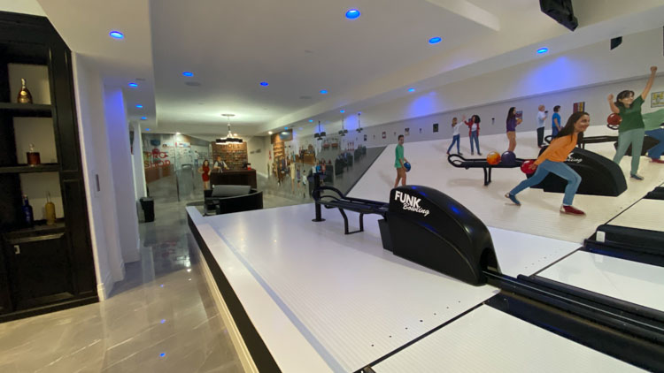 At Home Bowling Alley Installation String Pinsetters Olana San Jose California Funk Bowling WIDE 2 Of 7, Funk Bowling
