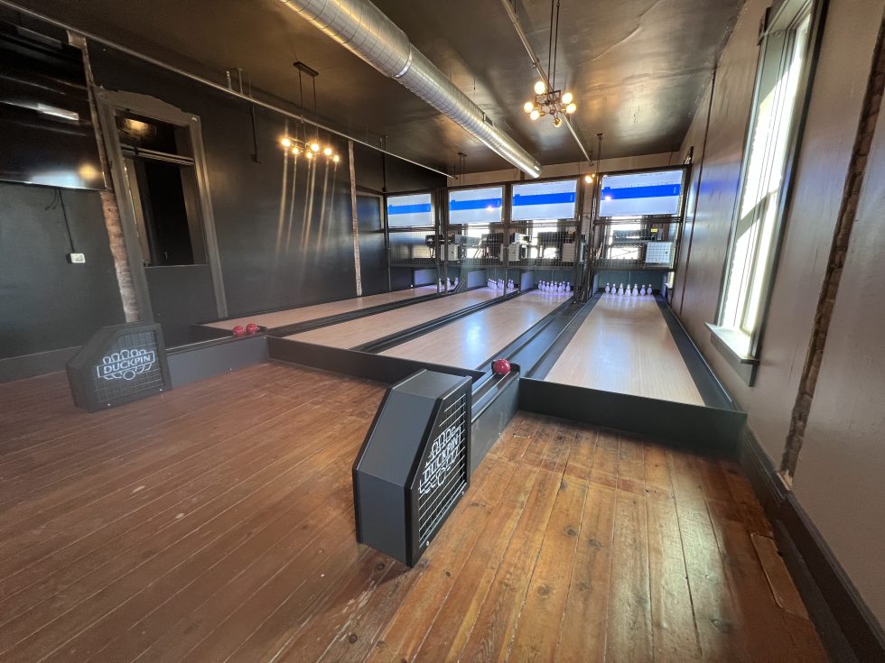 Duckpin Bowling Installation at Pizzeria in Tipp City, OH