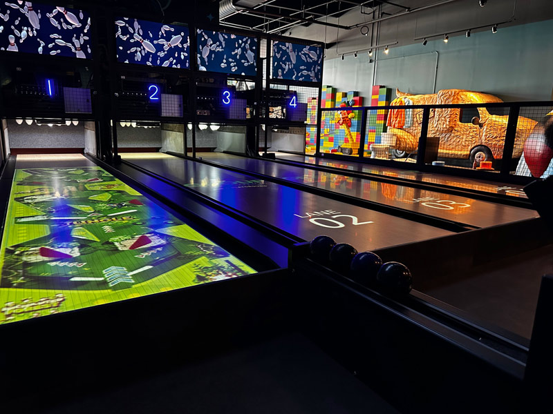 Group Therapy Duckpin Installation Funk Platform String Pinsetters, Funk Bowling