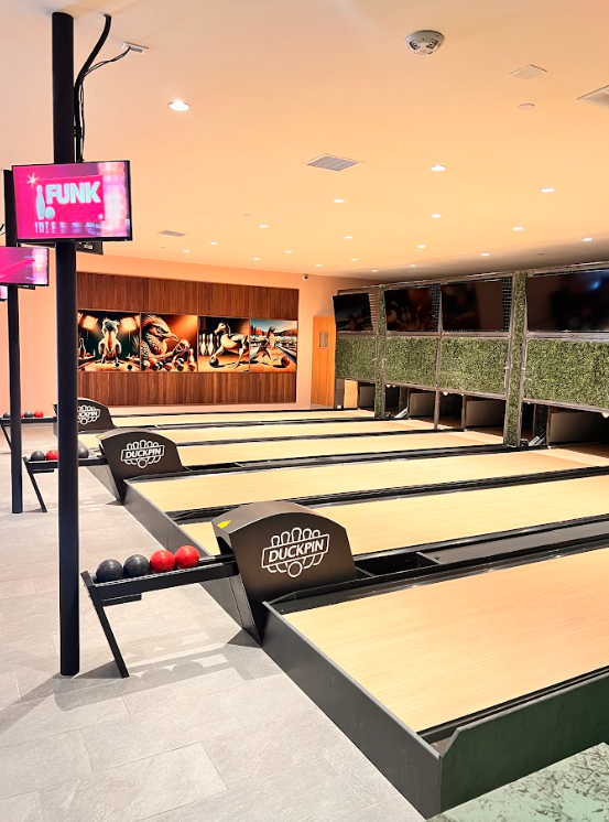 lane park duckpin bowling installation