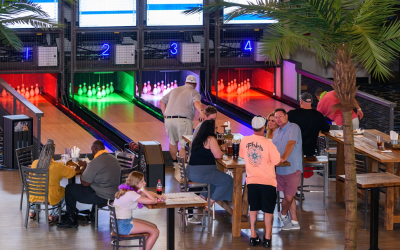 Funk Duckpin Bowling Installation im Lanier Islands Resort in Georgia