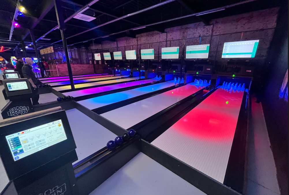 Duckpin Bowling at Verviers Indoor Games Center in Belgium