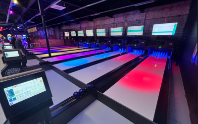 Duckpin Bowling im Verviers Indoor Games Center in Belgien