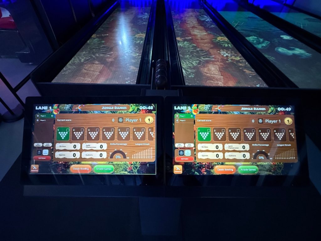 on-lane projection bowling and nexus scoring by funk bowling