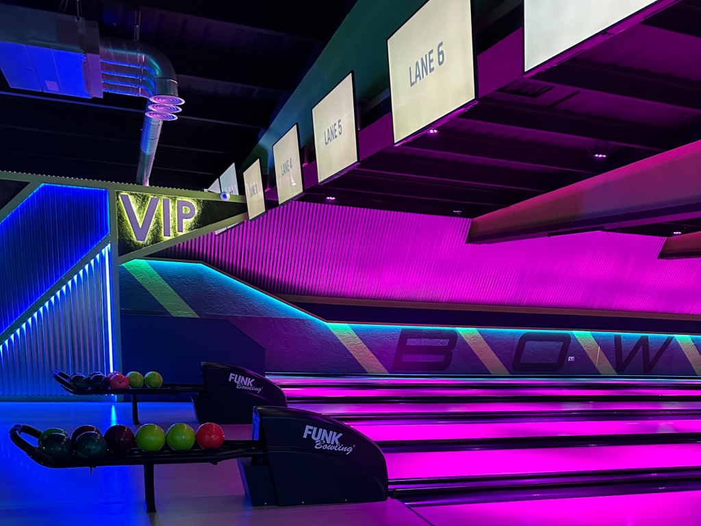 Funk Bowling Installation Elevate Athlone Lanes 2, Funk Bowling