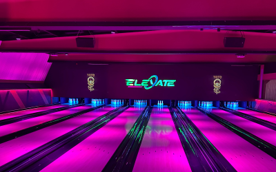 Funk’s 8-Bahnen-Bowlinganlage für ELEVATE Entertainment Center in Athlone, Irland