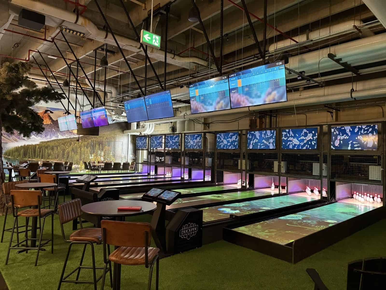 Bowling Center Franchise Lane Installation, Funk Bowling