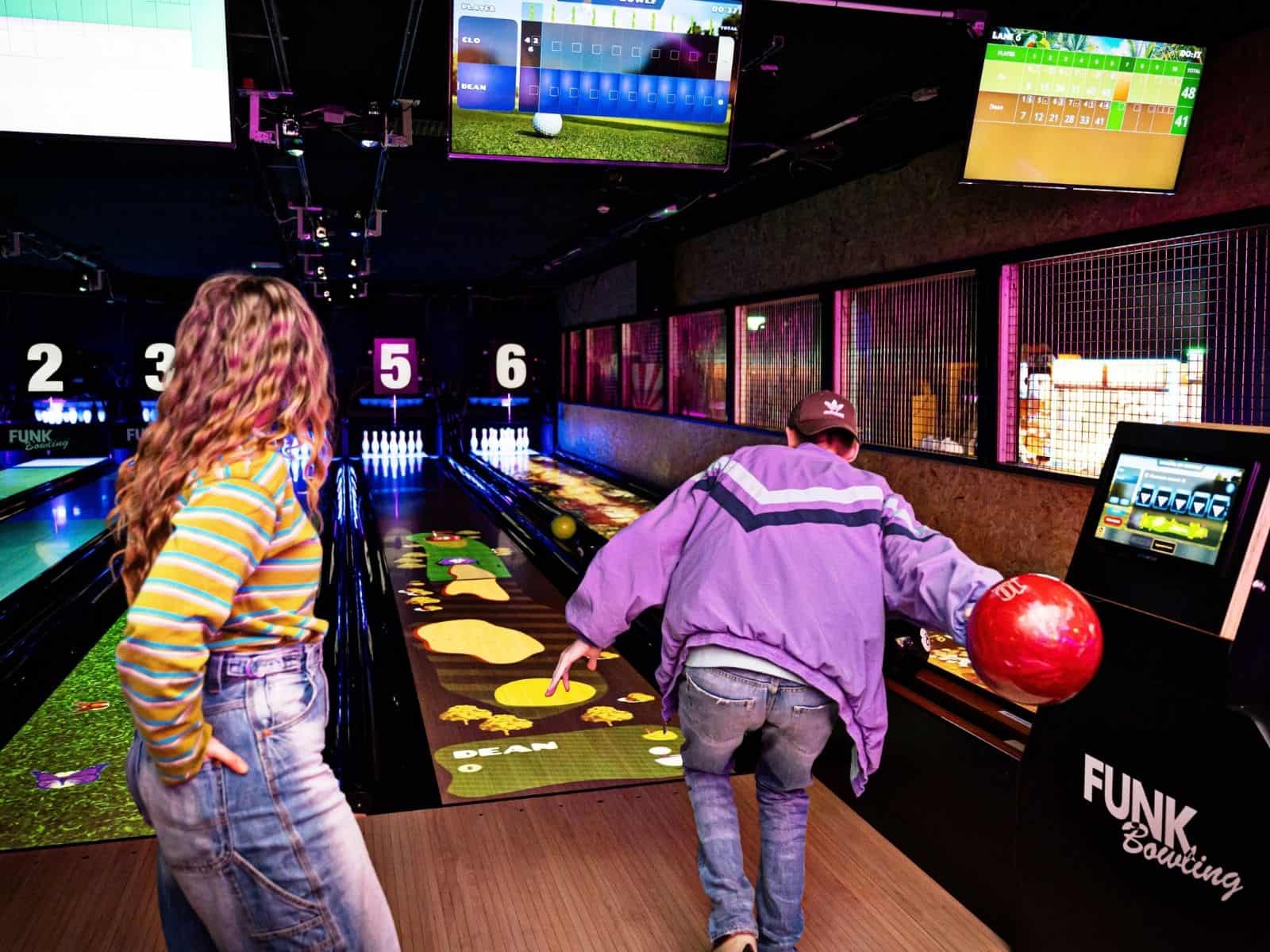Bowling Franchise Custom Lane Design, Funk Bowling